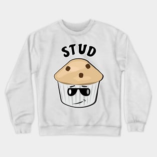 Muffin Stud - Funny Character Illustration Crewneck Sweatshirt